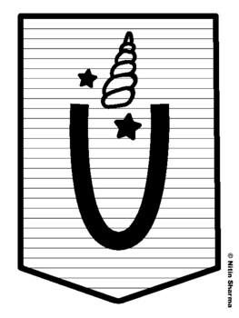 UNICORN CREATIVE WRITING... Unicorn Bulletin Board Letters