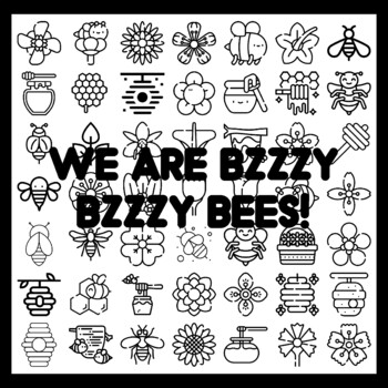 WE ARE BZZZY BZZZY BEES! Bee Bulletin Board Activity 3x3 feet