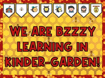 WE ARE BZZZY LEARNING IN KINDER-GARDEN! Bee Bulletin Board Kit & Door Décor,