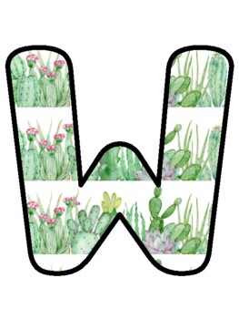 WE ARE READY TO GROW! Cactus, Succulents, Welcome Back To School Bulletin B