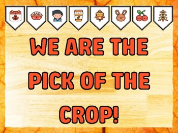WE ARE THE PICK OF THE CROP! Fall Bulletin Board Kit
