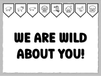 WE ARE WILD ABOUT YOU! Jungle Bulletin Board Kit