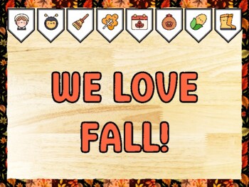 WE LOVE FALL! Fall Bulletin Board Kit & Door Décor, Fall Classroom Décor