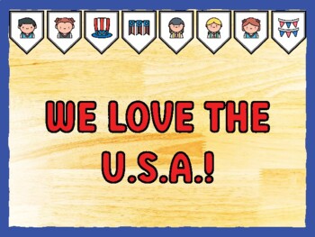 WE LOVE THE U.S.A.! Fourth Of July Bulletin Board Kit