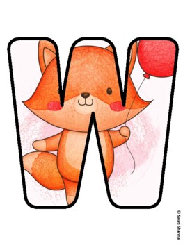 WELCOME AUTUMN! Fox Bulletin Board Letters