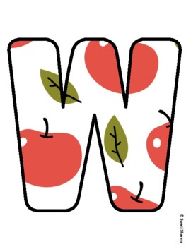 WELCOME BACK TO SCHOOL! Fall, Apple Bulletin Board Letters