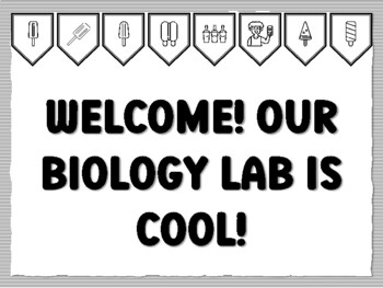 WELCOME! OUR BIOLOGY LAB IS COOL! Popsicle Bulletin Board Kit
