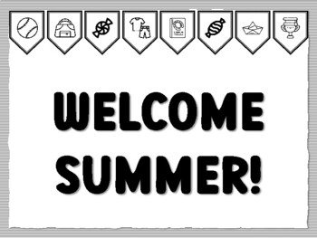 WELCOME SUMMER! Instant Bulletin Board Kit