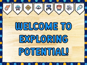 WELCOME TO EXPLORING POTENTIAL! Galaxy Bulletin Board Kit & Door Décor