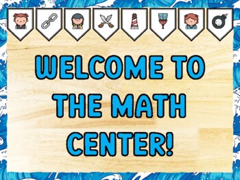 WELCOME TO THE MATH CENTER! Pirate Bulletin Board Kit & Door Décor