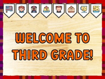 WELCOME TO THIRD GRADE! Thanksgiving Bulletin Board Kit & Door Décor