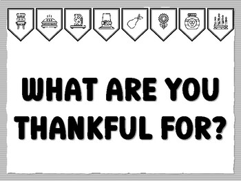 WHAT ARE YOU THANKFUL FOR? Thanksgiving Bulletin Board Kit, November Ready to p