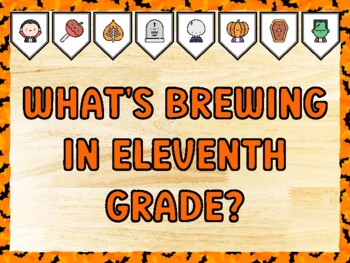 WHAT'S BREWING IN ELEVENTH GRADE? Halloween Bulletin Board Kit & Door Décor