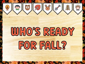 WHO'S READY FOR FALL? Fall Bulletin Board Kit & Door Décor