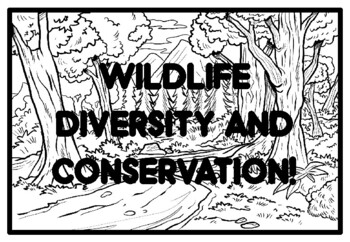 WILDLIFE DIVERSITY AND CONSERVATION!, Animals Activity, Animals Coloring Page