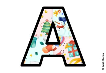 Winter Bulletin Board Letters, Alphabet Posters, Winter Classroom Decor