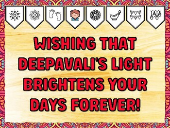 WISHING THAT DEEPAVALI'S LIGHT BRIGHTENS YOUR DAYS FOREVER! Diwali Printable