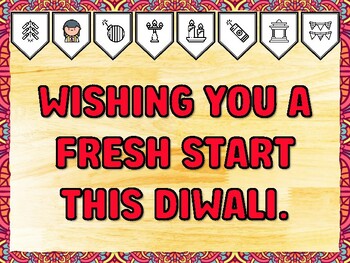 WISHING YOU A FRESH START THIS DIWALI. Diwali Printable Bulletin Board Kit &