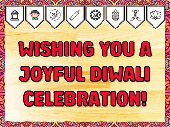 WISHING YOU A JOYFUL DIWALI CELEBRATION! Diwali Printable Bulletin Board Kit