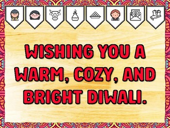 WISHING YOU A WARM, COZY, AND BRIGHT DIWALI. Diwali Printable Bulletin Board