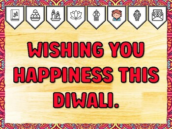 WISHING YOU HAPPINESS THIS DIWALI. Diwali Printable Bulletin Board Kit & Door