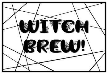 WITCH BREW!, Halloween Coloring Pages, Halloween Morning Work