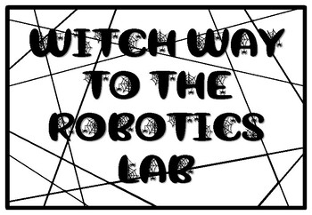 WITCH WAY TO THE ROBOTICS LAB, Halloween Coloring Pages, Halloween Morning Wo