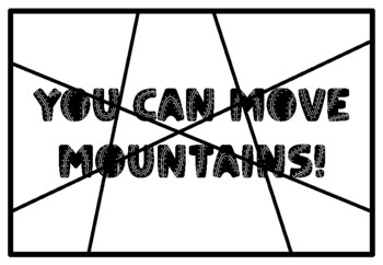 YOU CAN MOVE MOUNTAINS! Mountains Coloring Pages