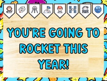 YOU'RE GOING TO ROCKET THIS YEAR! Universe Bulletin Board Kit & Door Décor