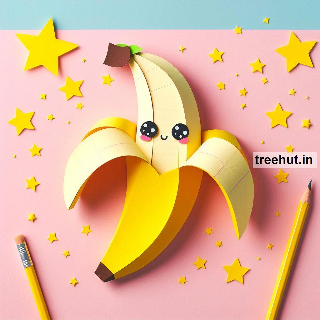Banana Paper Craft Ideas, Healthy Food Classroom Activities