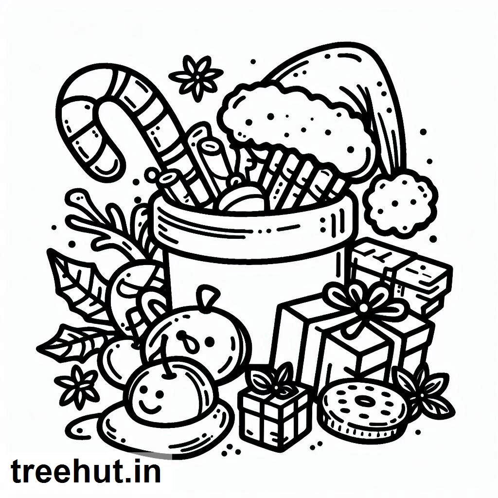 Christmas Food Coloring Pages