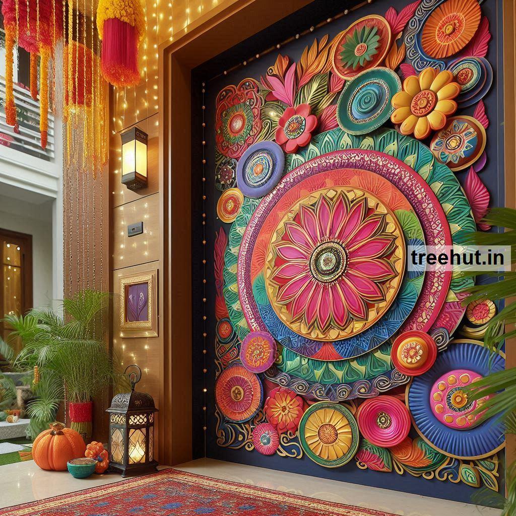 Diwali Decoration Ideas for Entrance, Diwali Door Decoration Ideas