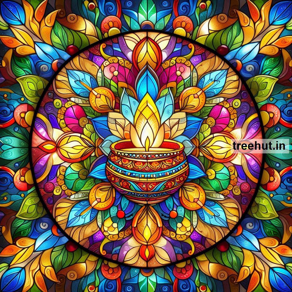 Diwali Rangoli Ideas with Stain Glass Art on Glass, Mirror and Acrylic Sheet, Diwali Decoration Ideas