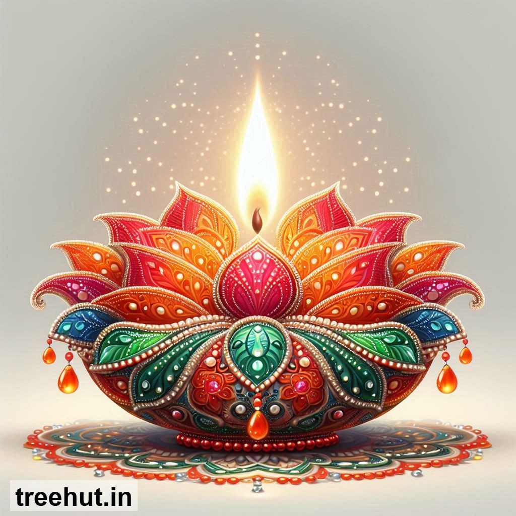 Free Diya Stickers for Gift Tags, Gift Boxes or Bags, Printables for Diwali, Navratri, Indian Festivals DIY Festive Crafts