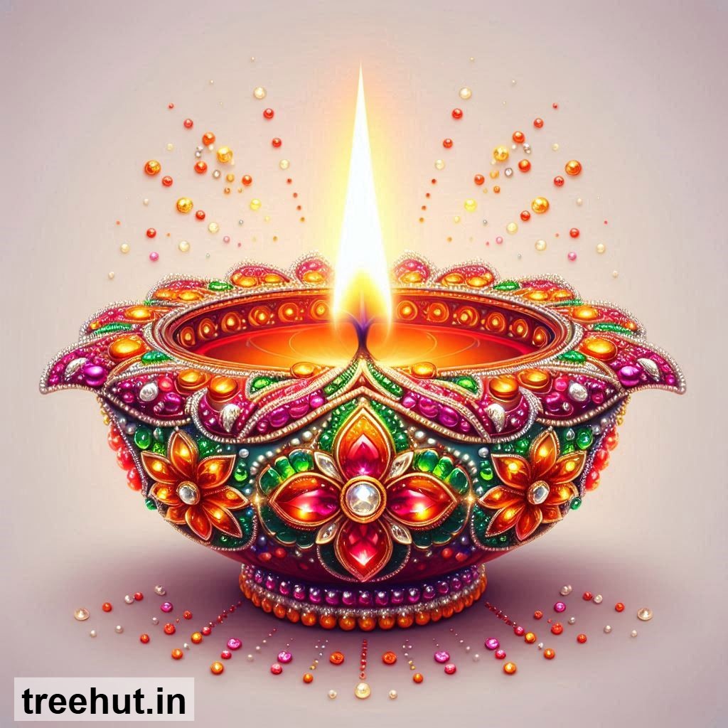 Free Diya Stickers for Gift Tags, Gift Boxes or Bags, Printables for Diwali, Navratri, Indian Festivals DIY Festive Crafts