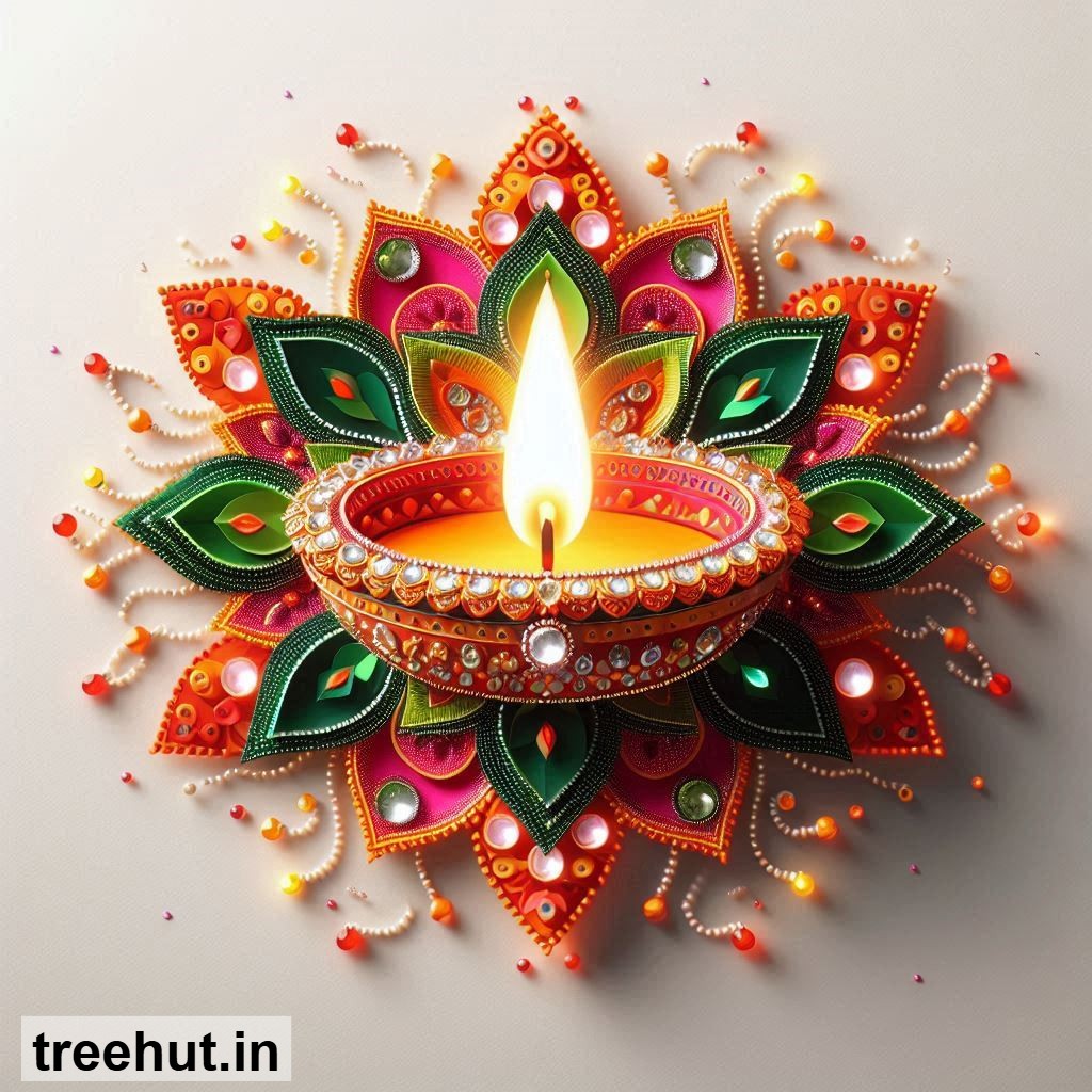 Free Diya Stickers for Gift Tags, Gift Boxes or Bags, Printables for Diwali, Navratri, Indian Festivals DIY Festive Crafts