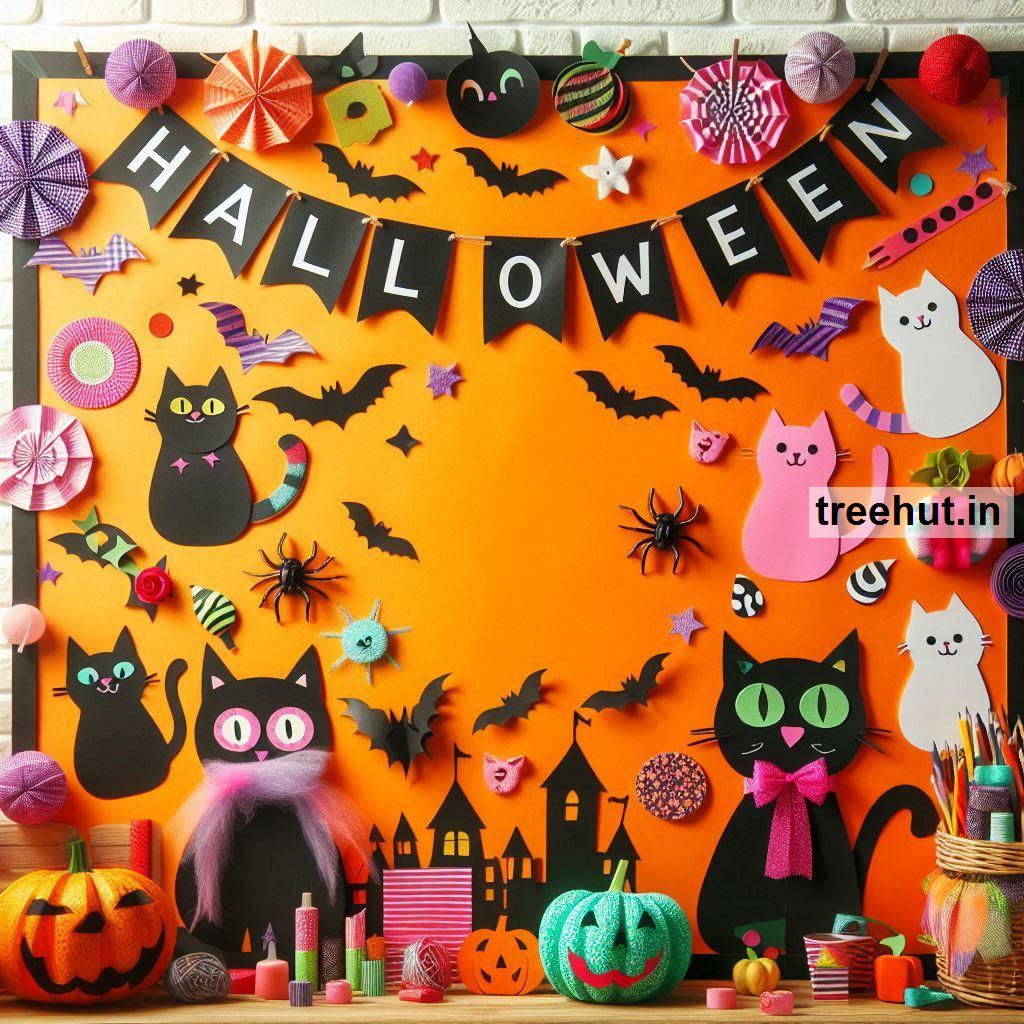 Halloween Cat Bulletin Board Ideas and Classroom Activity Ideas, Teacher Resource