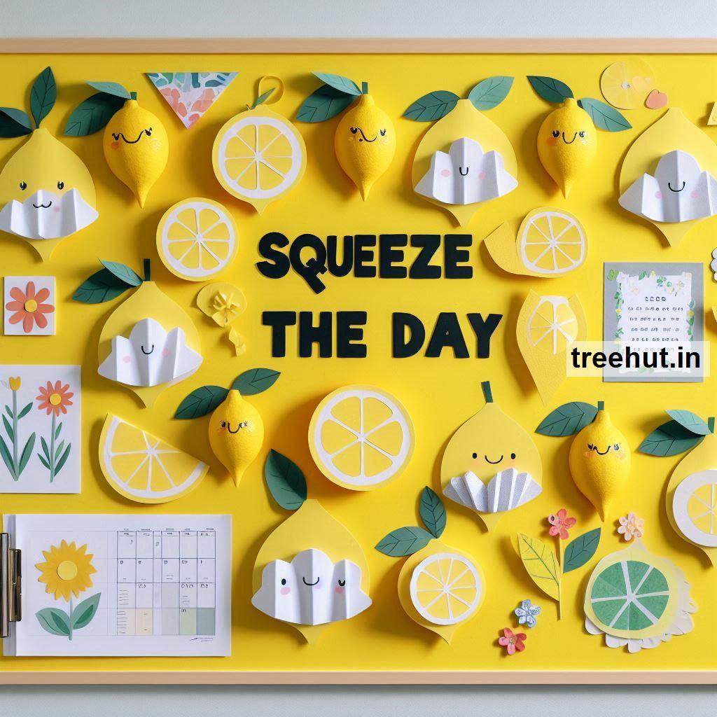 Lemon Bulletin Board Ideas and Lemon Door Decor | Lemon Back to School Decor