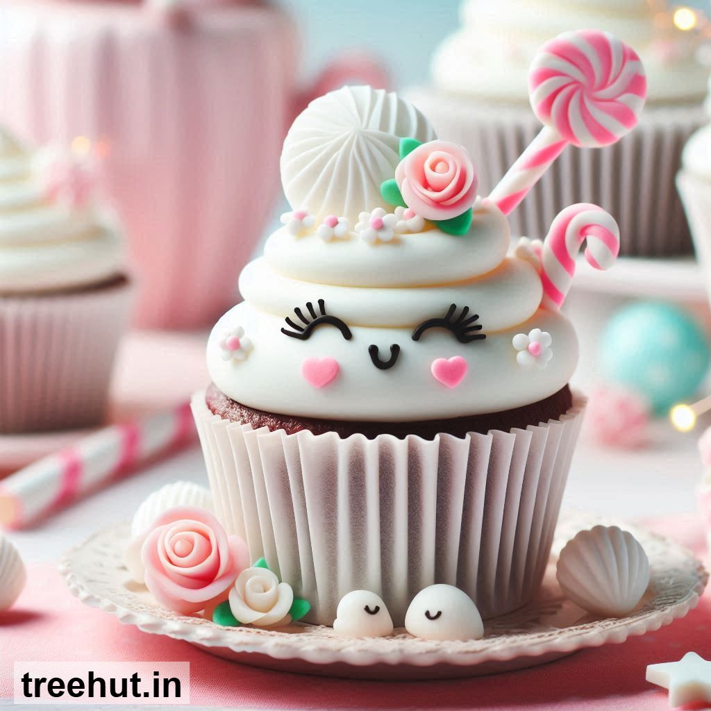 White Cupcake Ideas, Mini Cake Ideas, Cake Decoration Ideas