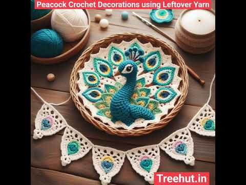 Peacock Crochet Decorations   #crochetideas #crochet bird #ideas