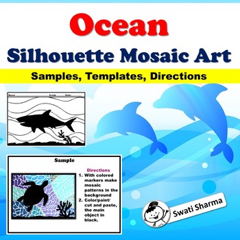 Ocean Silhouette Mosaic Art Project