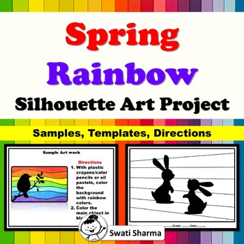 Spring Rainbow Silhouette Art Project