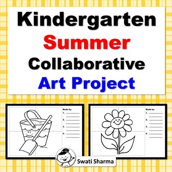 Kindergarten Summer Collaborative Art Project/Painting/Coloring Activity
