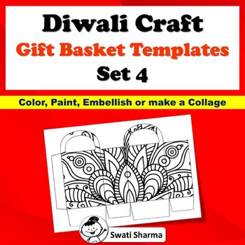 Ancient India, Art Sub Plan, Diwali Craft, Gift Basket Templates, Set 4