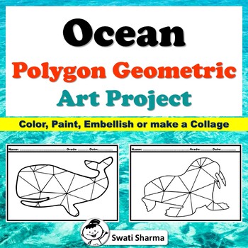 Ocean Polygon, Geometric  Art Project