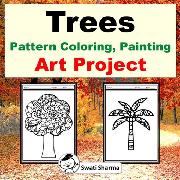 Fall, Trees, Pattern Coloring, Painting, Art Project