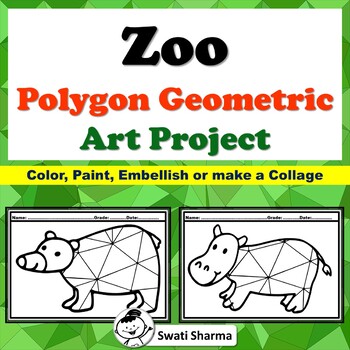 Zoo Animals, Polygon, Geometric  Art Project