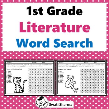 1st Grade, Literature, Word Search Worksheets