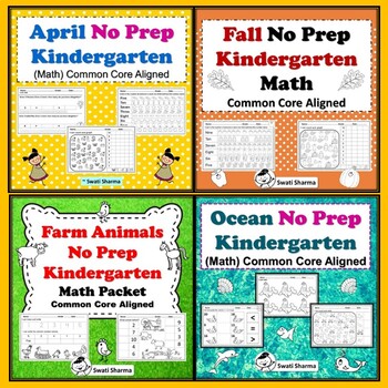Kindergarten Math, Year Long Bundle