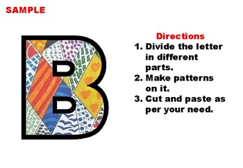 Pattern Art, A to Z, Letters and 0 to 9 Numbers, Coloring Pages, Art Sub Plan